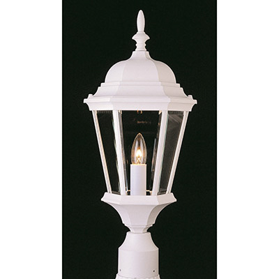 Trans Globe Lighting 4260 WH 1 Light Post Lantern in White